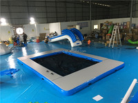 Plateforme flottante gonflable personnalisée, ponton flottant en PVC pour yacht, piscine, divertissement aquatique