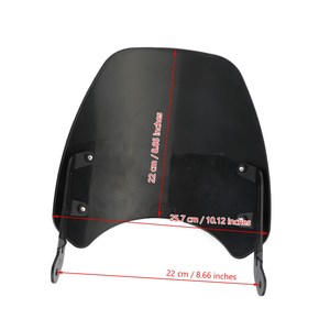 Parabrisas de motor de plástico ABS para <span class=keywords><strong>Triumph</strong></span> Bonneville T100 <span class=keywords><strong>T120</strong></span> con soporte de aluminio - Product Image 2