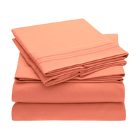 Ensembles de draps en coton égyptien, 2 pièces, avec drap de lit