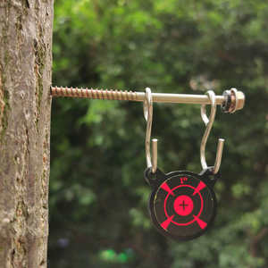 Support de cible en métal portable, durable et léger pour le tir au bullseye, pratique pour l'entraînement en plein air et en intérieur, divertissement de lancer - Product Image 3