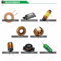 Transformateur haute fréquence à montage horizontal sur circuit imprimé, noyau EE pour alimentation à découpage (SMPS), convertisseur AC-DC, fabricant sur mesure