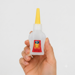 <span class=keywords><strong>Colle</strong></span> super puissante professionnelle avec applicateur à pointe fine, adhésif instantané à forte adhérence pour usage industriel et domestique - Product Image 1