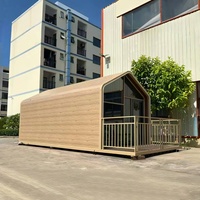 Maisonnette Modulaire Préfabriquée de Luxe, Portable, Mobile, en Conteneur, Type Capsule Spatiale