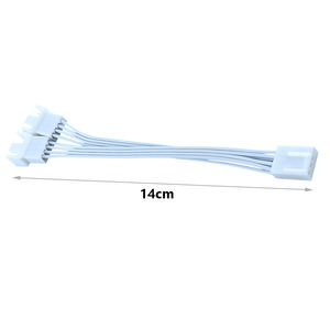 दोहरी pwm प्रशंसक स्प्लिटर केबल दो <span class=keywords><strong>3</strong></span>-पिन/4-पिन सीपू या केस प्रशंसकों को एक मदरबोर्ड हेडर से जोड़ता है - Product Image 6