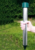 Répulsif anti-taupes en aluminium à énergie solaire, à ondes vibratoires, écologique, à état solide, pour le luténo, la souris, le serpent et le écureuil