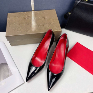 Women's Red Soled High-Heel Ankle <b>Boots</b> Pointed Toe Studded Design Fashionable <b>Slip</b>-<b>On</b> Closure Waterproof Breathable ALL season - Product Image 2