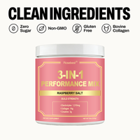 Poudre de boisson 3-en-1 Performance Mix sans sucre, marque privée, électrolytes, collagène, créatine monohydrate pour l'hydratation et la récupération musculaire