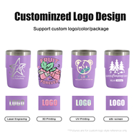 Verres à liqueur empilables en céramique Tasse à café Tasse à vin avec couvercle en acier inoxydable Logo personnalisé Vert clair 3in1 4oz 6oz 8oz