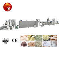 Machine de traitement d'amidon modifiée, ligne de Production alimentaire de protéine de soja pour bébé avec extrudeuse à double vis sèche-linge
