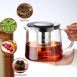 กาน้ำชาแก้วบอโรซิลิเกตสุดหรู600มล. เครื่องชงชาดีไซน์แบบ<span class=keywords><strong>จีน</strong></span>ทำด้วยมือเป็นมิตรกับสิ่งแวดล้อมสำหรับโรงแรมและปาร์ตี้ - Product Image 5