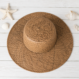 Sombrero de Sol de Hojas de Palma Lontar Naturales, Diseño Bordado a Mano, Unisex, Estilo Casual para Adultos, Pesca, Viajes al Aire Libre - Product Image 2