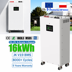 Batería de Litio para Energía Renovable, 15kWh 16kWh, 51.2V 314Ah Lifepo4, Sistema de Almacenamiento de Energía Doméstica, Batería Solar, Stock en la UE - Product Image 1