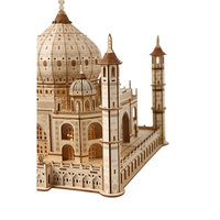 National Geographic Taj Mahal Puzzle 3D en Bois, Modèle d'Architecture Indienne, Jouet Éducatif, Kit de Modélisme, Cadeau Architectural pour Collectionneur