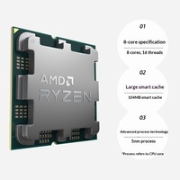 Processeur de bureau AMD Ryzen 7 7800X3D Series Bare Die CPU 8 cœurs 16 threads compatible AM5 avec X670