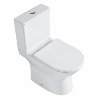 WC deux pièces certifié CE South Villa en céramique blanche avec chasse d'eau Tornado, facile à nettoyer, finition émaillée, pour salle de bain, articles sanitaires