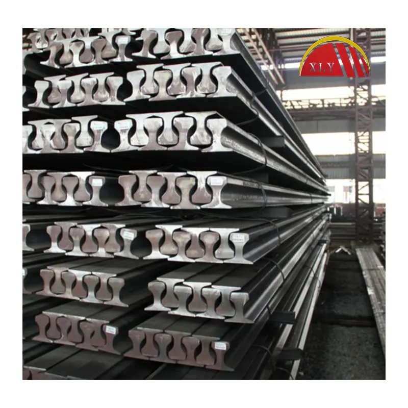 In Stock Q235 Q355 U71Mn Crane Rail Steel Heavy Rail Railroad 60 kg Carbon Steel Rail with Factory Price