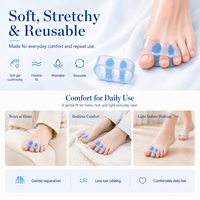 Correcteurs d'hallux valgus à 3 boucles pour hommes et femmes, séparateurs d'orteils pour orteils superposés, soutien d'alignement du gros orteil et soins des pieds