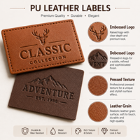 Étiquette en cuir PU gaufrée et débossée pour vêtements, jeans, casquettes – Commande en gros – Fabricant, fournisseur, OEM, ODM, usine