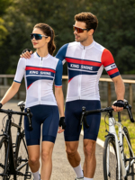 Tenues de couple professionnelles en maille respirante pour l'été, combinaison de cyclisme colorée, maillot décontracté pour jeunes, sublimation, maillot pour hommes