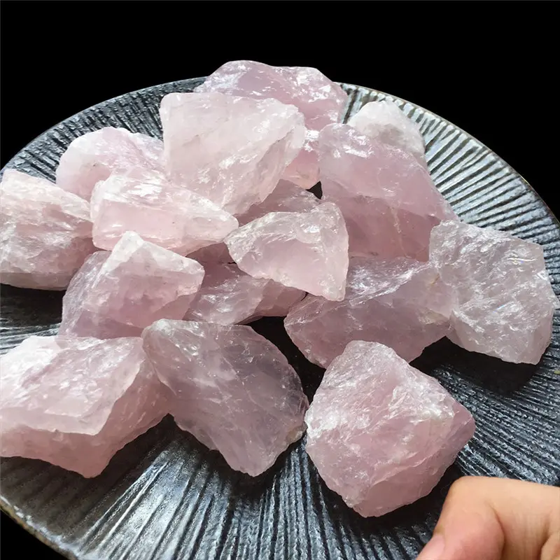 Bulk Wholesale Pink Crystals and Raw Uncut Gemstone Rose Quartz Tumbled Stone for Healing