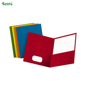 Porte-<span class=keywords><strong>documents</strong></span> personnalisé avec logo imprimé, deux pochettes, organiseur de <span class=keywords><strong>documents</strong></span> avec emplacement pour cartes de visite, couleurs assorties - Product Image 1