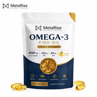 Capsules de gelée molle d'huile de poisson pour adultes, marque privée OEM, oméga 3 EPA DHA, soutien du bien-être du cœur et du cerveau, complément alimentaire, 120 unités