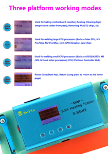 Sofix S-BGN2 Mini BGA Main Board Trạm Sưởi Ấm Cho Máy Tính Xách Tay Macbook Pro Bo Mạch Chủ Cố Định Sưởi Ấm Hàn Công Cụ Sửa Chữa - Product Image 4