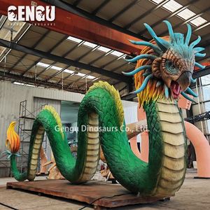 Statue Animatronique Personnalisée de Quetzalcoatl, Dieu <span class=keywords><strong>Serpent</strong></span> Plumeux, Figurine Mythologique, Modèle Réaliste Grandeur Nature d'Antiquité - Product Image 5