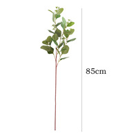 Tanaman Buah Eucalyptus Sutra Buatan dengan Daun Uang Gaya Belanda Desain Nordik Dekorasi Lanskap & Hiasan Dinding