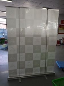 Portable Factory Direct Selling Aluminum Roll up Banner Stand 80, 85,100,120,150 X 200 Cm, with Carrying Bag