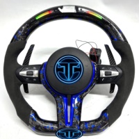 Volant en fibre de carbone pour BMW F10 F11 F15 F18 F20 F23 F25 F30 F32 F35 F40 F80 E84 E87 E90 E92 E93 Accessoires intérieurs de voiture