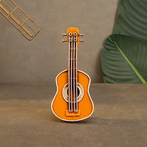 Mini-modèles de guitares en fer forgé de style <span class=keywords><strong>vintage</strong></span> américain et européen pour les magasins de vêtements, les cafés, les bars, artisanat métallique créatif - Product Image 1