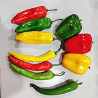 Pimienta Artificial Chili modelo de vegetales falsos juguete de comida para el hogar cocina fiesta decoración de Navidad