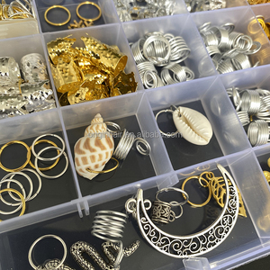 Perline Decorative per Dreadlocks Africani, Anelli per Capelli con Motivi a Barilotto, Perline in Plastica e Legno per Accessori per Capelli - Product Image 4