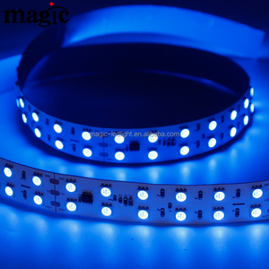 24V ucs2903 10 pixel IC SMD5050 đôi dòng 120 <span class=keywords><strong>LED</strong></span> không thấm nước IP65 IP67 IP68 RGB pixel địa chỉ thông minh <span class=keywords><strong>LED</strong></span> Strip - Product Image 1