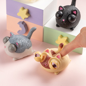 Jouet anti-stress amusant en forme de dessin animé, jouet à presser avec des yeux qui sortent, jouets animaux, jouets de décompression - Product Image 5