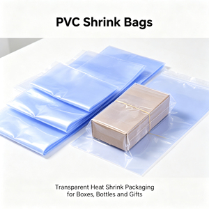 Sacs d'emballage thermorétractables en plastique PVC de tailles multiples pour emballage - Product Image 1