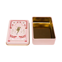 Boîte à savon carrée personnalisée en gros Boîte de rangement de cadeau en métal Boîte de rangement en fer pour les nécessités quotidiennes