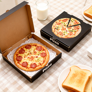 Scatole per Pizza in Cartone Ondulato Usa e Getta con Stampa Personalizzata per Imballaggio Fast Food - Product Image 2