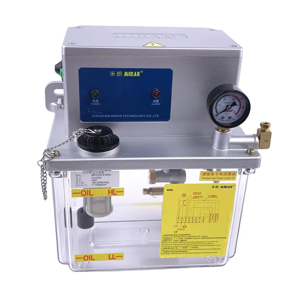 Pompa elettrica per lubrificazione a olio MIRAN MR-2202- 4L controllata da tipo PLC
