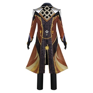Costume de jeu de <span class=keywords><strong>Cosplay</strong></span> Genshin Impact Zhong Li ensemble de vêtements Anime - Product Image 4