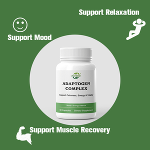 Cápsulas de Complejo Adaptógeno OEM/ODM de Venta Caliente con Ashwagandha, Schisandra, Rhodiola, Favorecen la Calma, el Estado de Ánimo, la Energía y la Vitalidad - Product Image 4