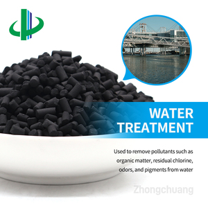 Enxofre impregnado KOH NaOH Ácido fosfórico Potássio óxido de cobre formaldeído pelotas cilindro colunar carvão ativado - Product Image 3