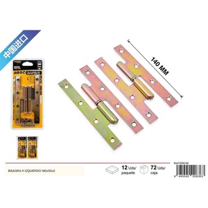 Cerniera sinistra H 140x55x2mm per porte
