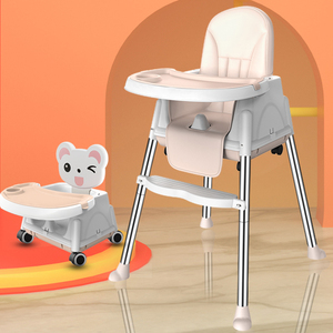 Sillas Para <span class=keywords><strong>Bebe</strong></span> 3 en 1 asiento nuevos productos para bebés 2024 alimentación de seguridad infantil chico comedor sillas altas portátiles para bebés de plástico con bandeja - Product Image 1