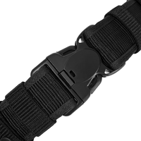 Ceinture tactique vintage en nylon et polyester de haute qualité, 2 pouces, haute résistance, tissu confortable, style de combat, noir