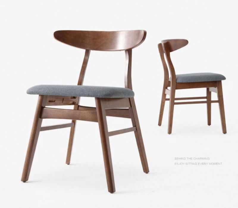 モダンスタイルのマレーシア産無垢ゴム材ダイニングルーム家具 