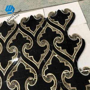 キッチン浴室装飾防水金象眼細工黒皮スティックモザイク壁ステッカー工場供給プロジェクト - Product Image 2