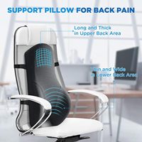 Coussin de soutien lombaire en mousse à mémoire de forme avec sangle réglable pour voiture, bureau, fauteuil roulant, canapé – Soulage la raideur du bas du dos