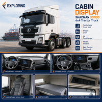 Camion tracteur diesel SHACMAN X3000 430HP 6x4 2025, cabine couchette robuste, pousseur avec pneus R21 pour l'exportation
